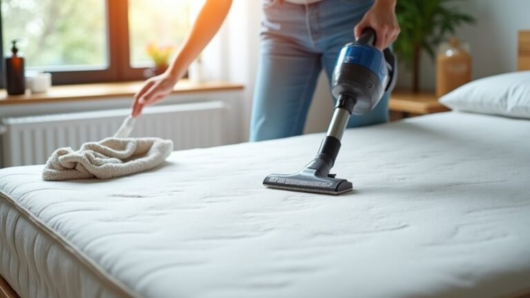 deep clean mattress surface stains