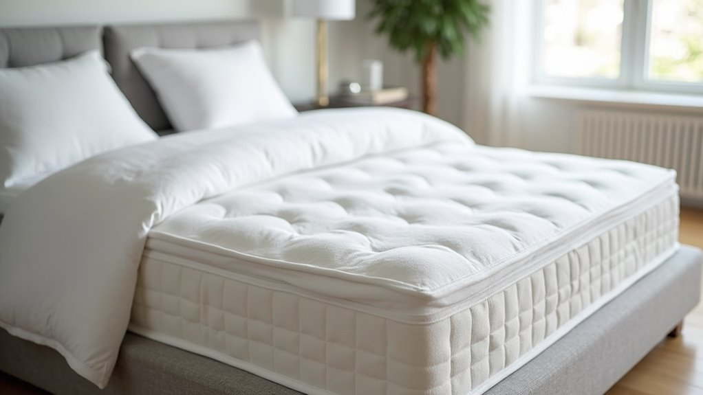 plush stitched pillow like topper