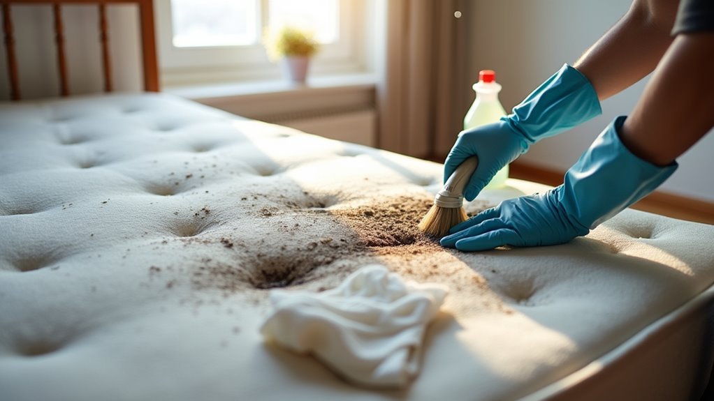 remove mattress mold safely