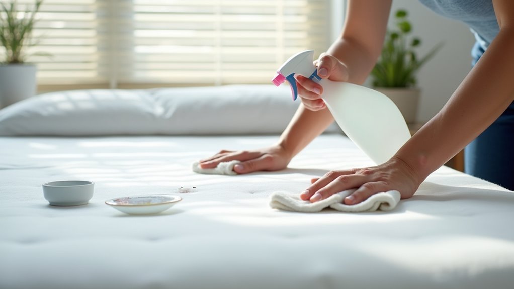 treating and removing mattress stains